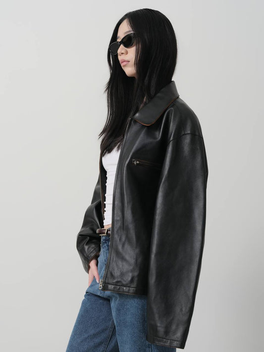 LAMBSKIN LEATHER JACKET