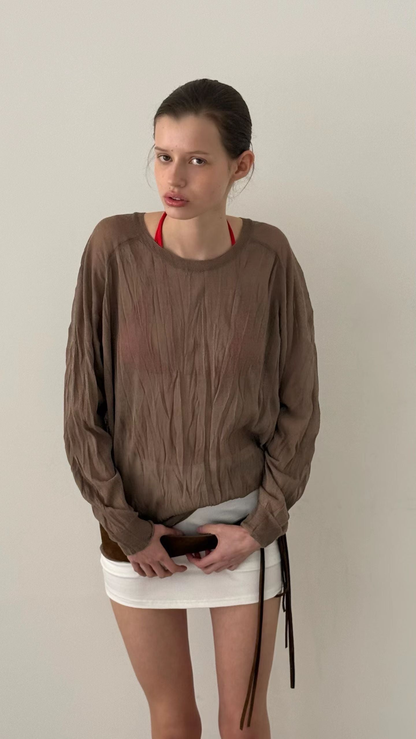 Sheer Lightweight Knit Sweater