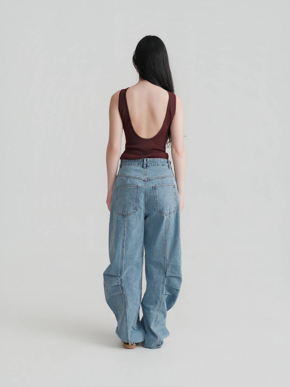 Open Back Knit Top