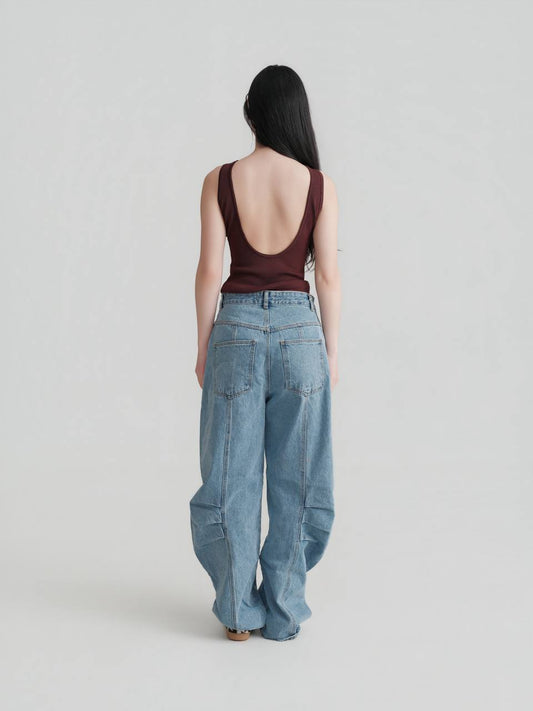 Open Back Knit Top