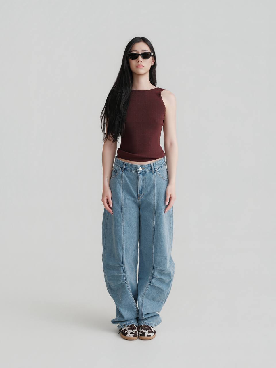 Open Back Knit Top
