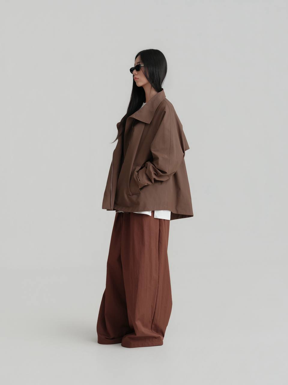 Cropped Trench Jacket