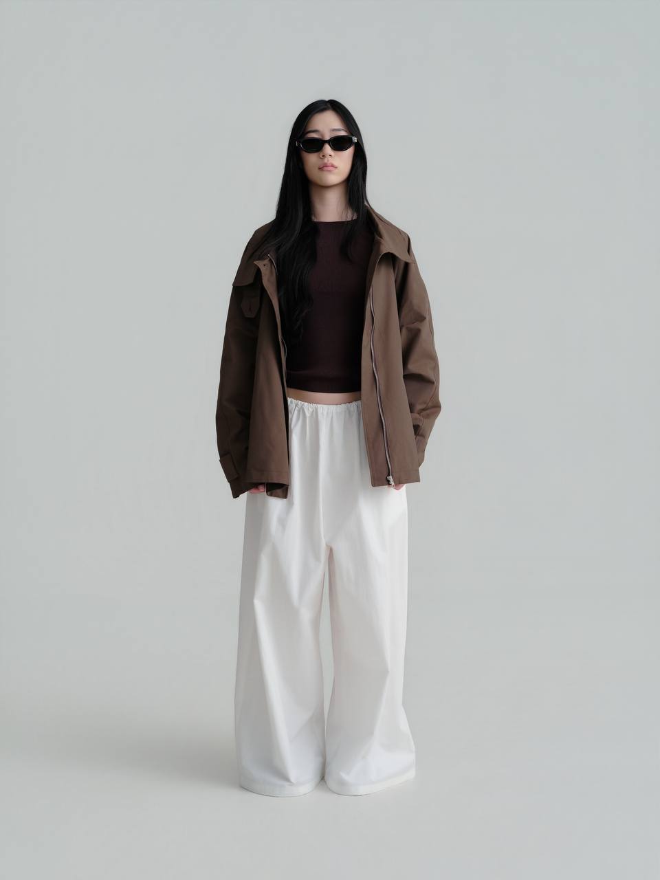 Cropped Trench Jacket