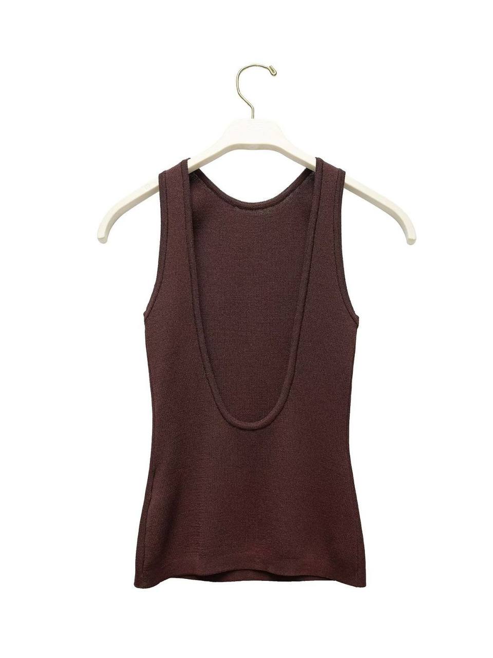 Open Back Knit Top