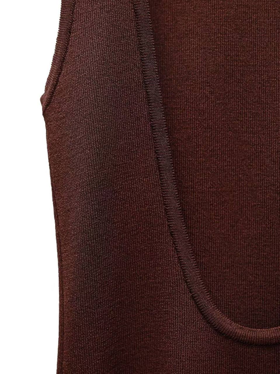 Open Back Knit Top
