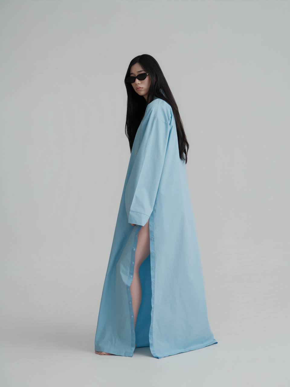 Sky Blue Yukata Dress
