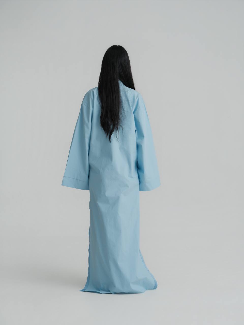 Sky Blue Yukata Dress