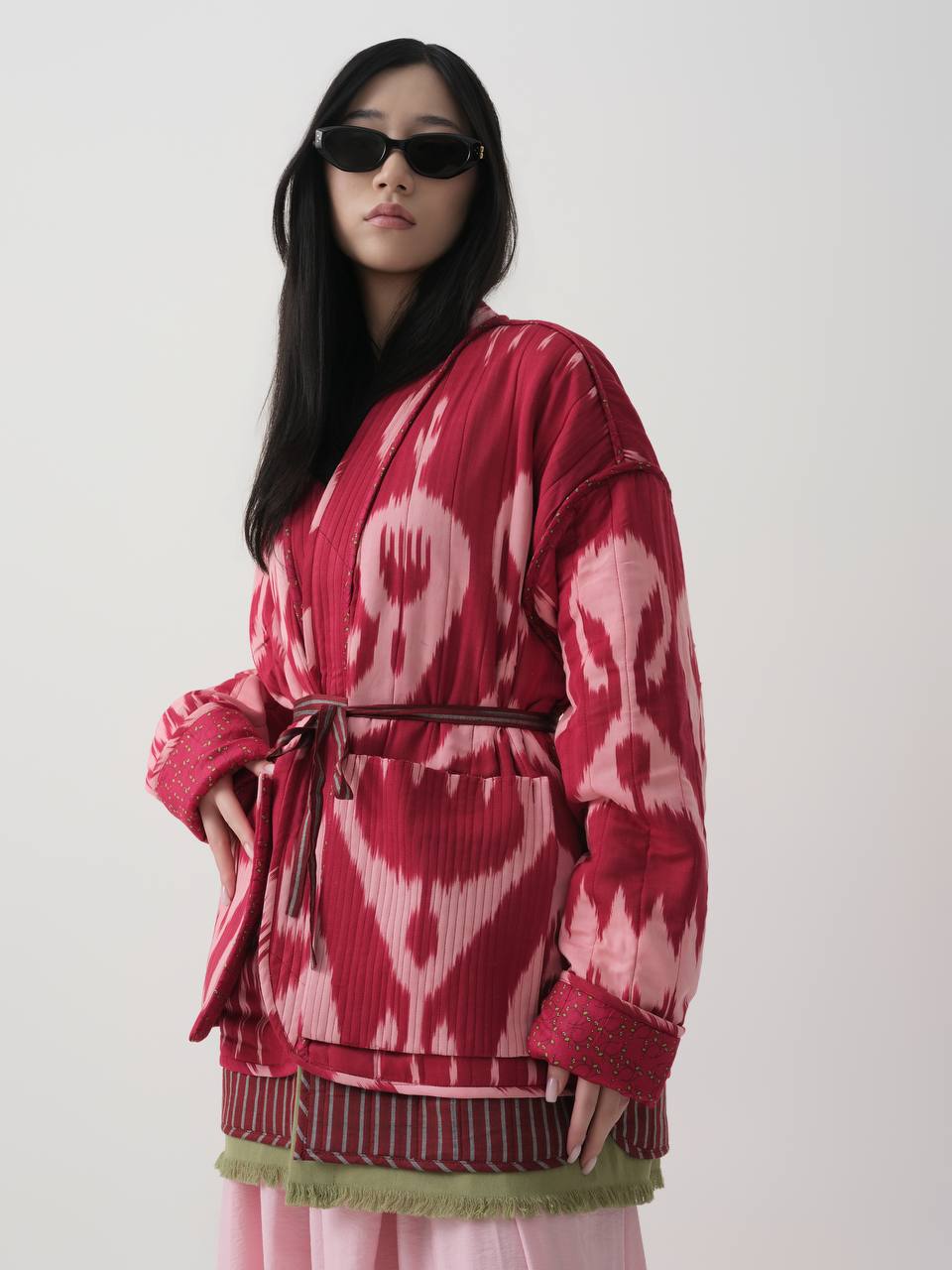 SILK IKAT JACKET – RED