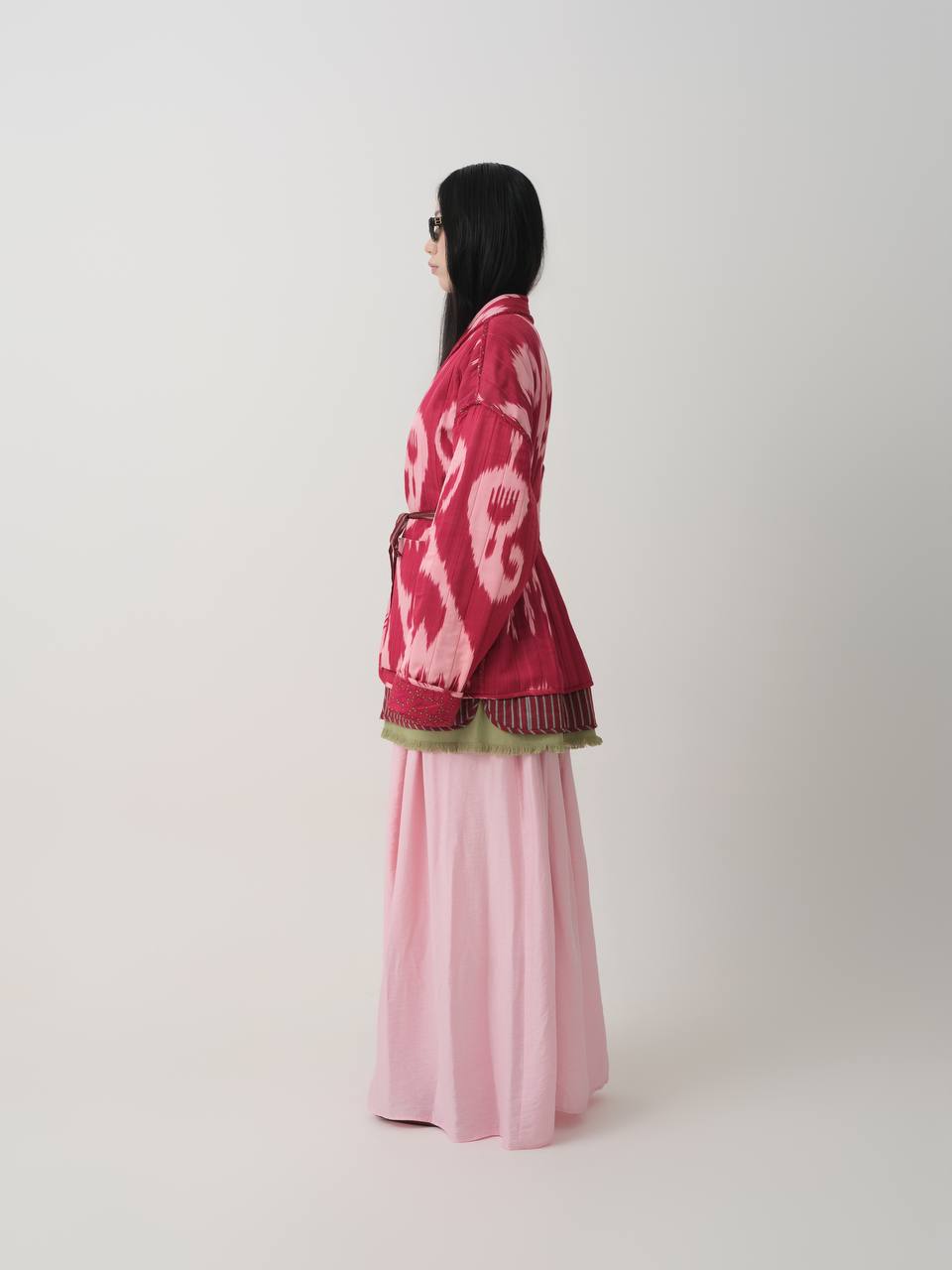 SILK IKAT JACKET – RED